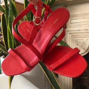 Mansur Gavriel red sandals